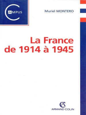 cover image of La France de 1914 à 1945